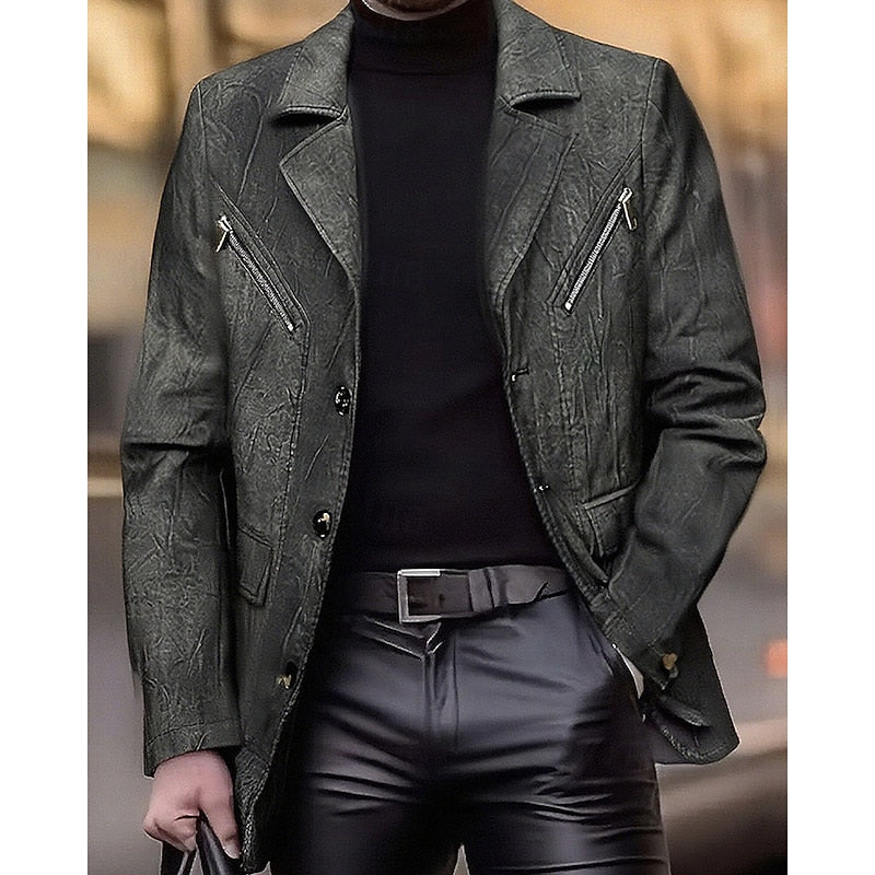 Dopasowany Lapel kurtka