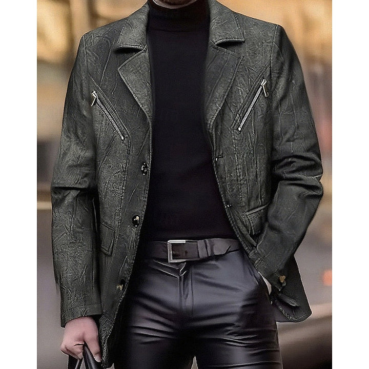 Dopasowany Lapel kurtka