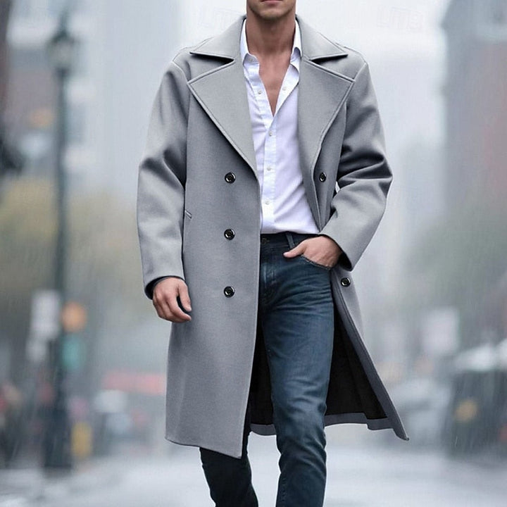 Dopasowany długi Overcoat