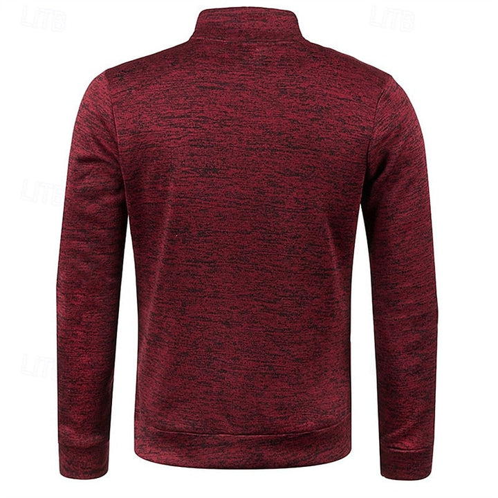 Zamek 1/4 fakturowany sweter sweter