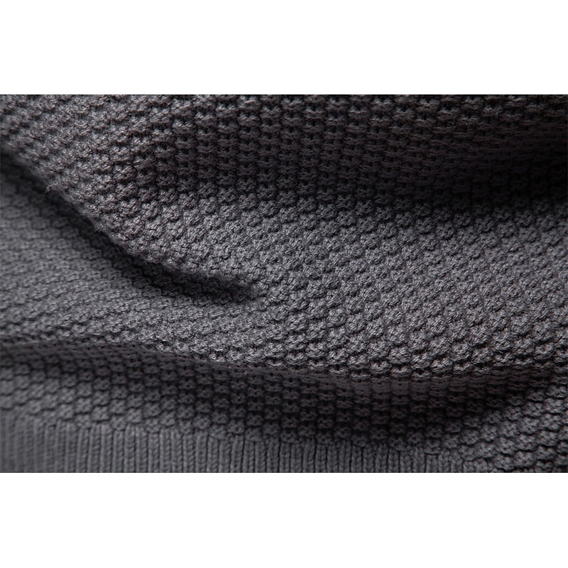 Fakturowany Zip-Up kardigan