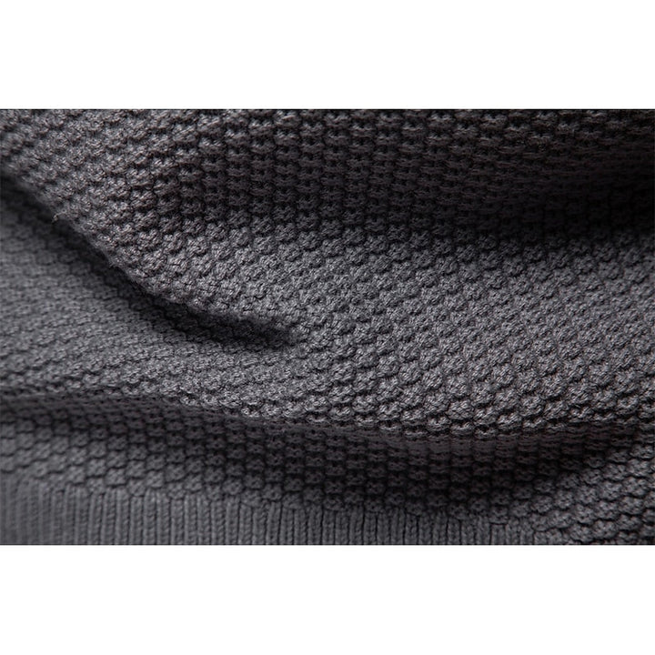 Fakturowany Zip-Up kardigan
