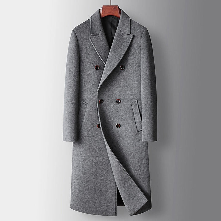 Elegancki Double-Breasted Overcoat