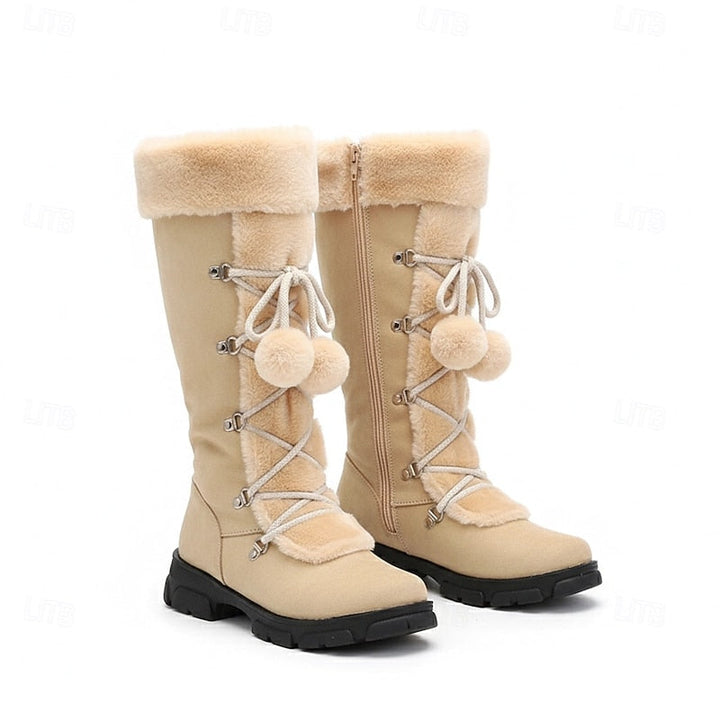 Przytulny sznurowane buty zimowe