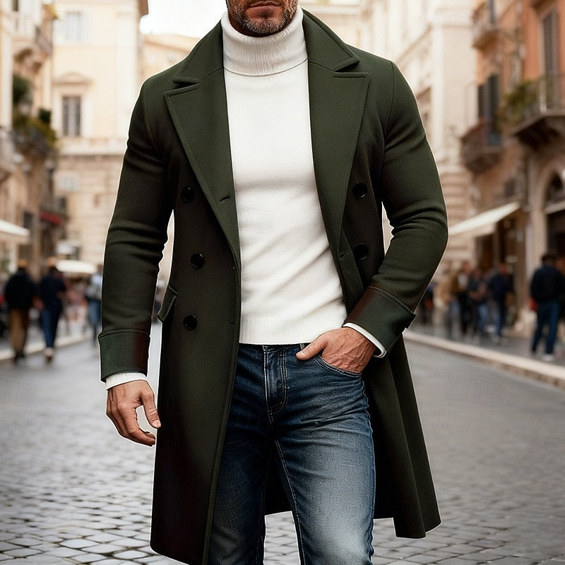 Elegancki długi Overcoat