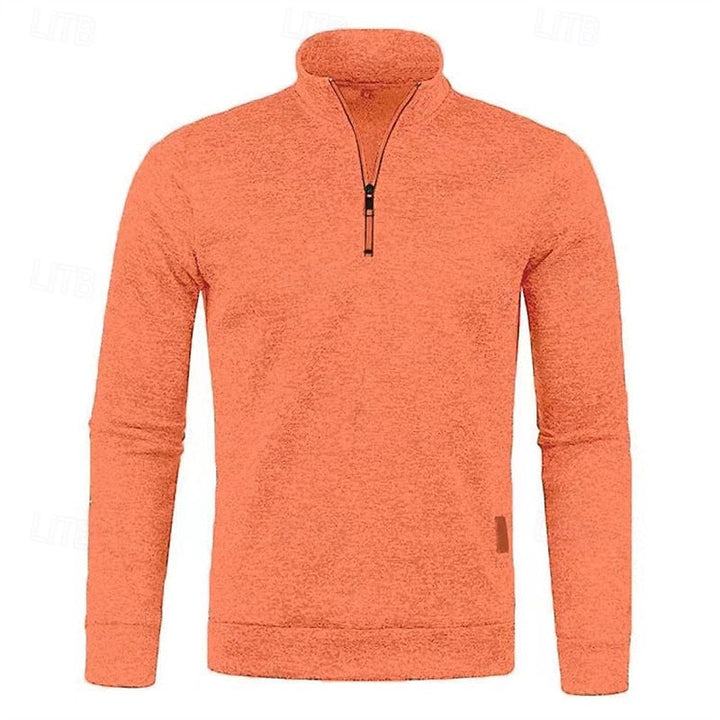 Zamek 1/4 fakturowany sweter sweter