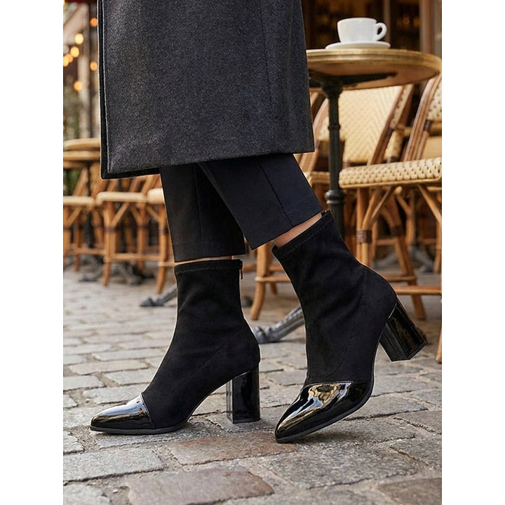 Cap-Toe Chunky obcas botki