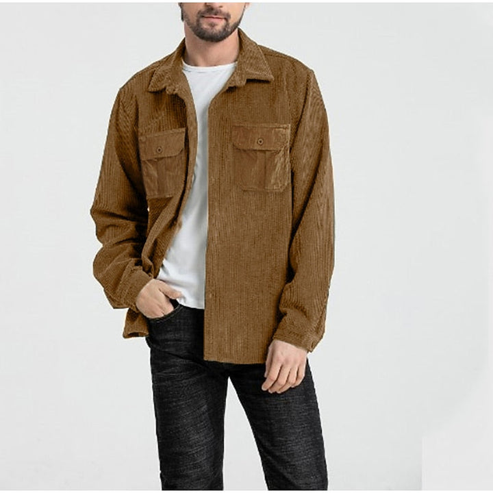 Solidny fakturowany Overshirt
