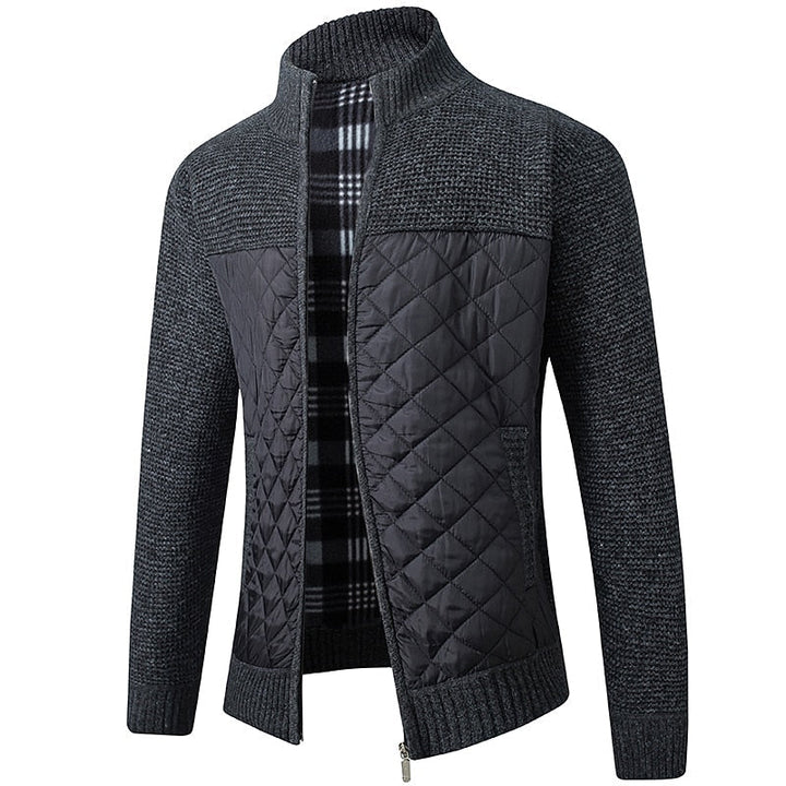 Zip-Up wyróżniać się kołnierz kardigan